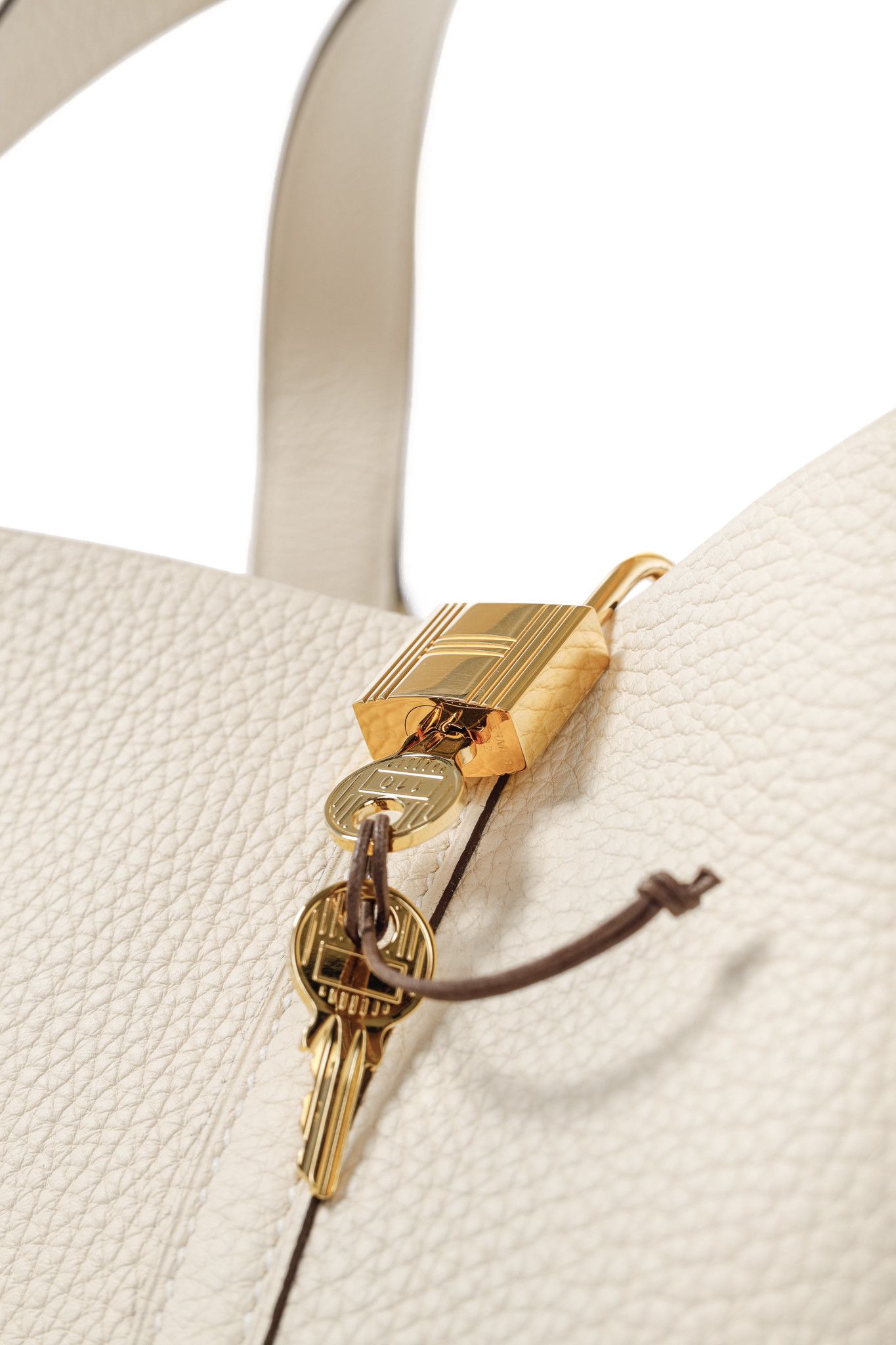 Hermes Hermes Picotin Lock 22 Nata Taurillon Clemence Leather Tote Size ONE SIZE - 9 Thumbnail