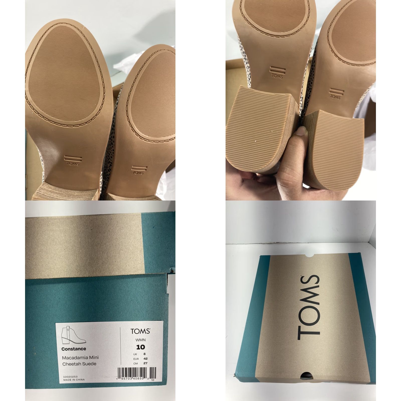 Toms Toms Constance Ankle Chelsea Boots Women Size 10 Suede Leather Cheetah Print NIB Size US 10 / IT 40 - 9 Thumbnail