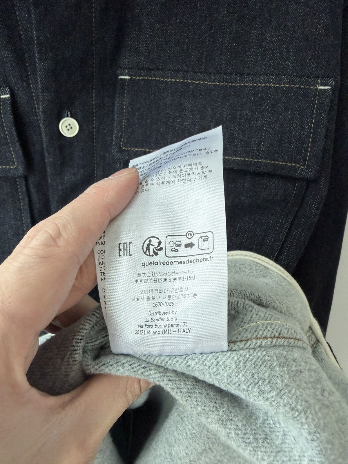 Jil Sander Jil Sander Selvedge Denim Overshirt Size US M / EU 48-50 / 2 - 7 Thumbnail