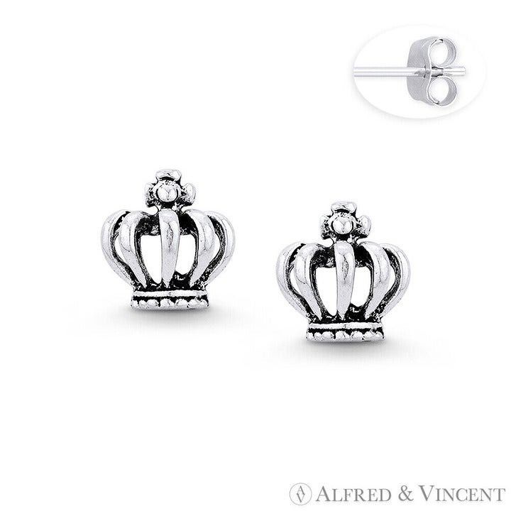 Other Monarch Crown Royalty Charm Stud Earrings Size ONE SIZE - 1 Preview