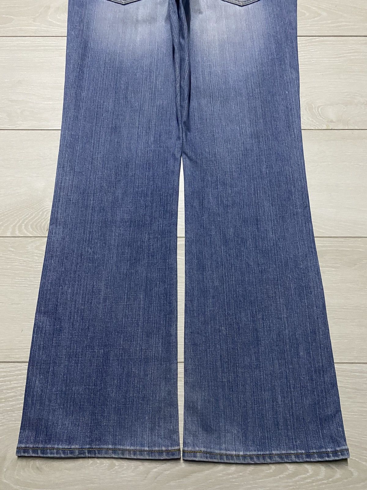 Uniqlo Vintage Japanese Brand Uniqlo Faded Wash Flare Jeans Size US 33 - 6 Thumbnail