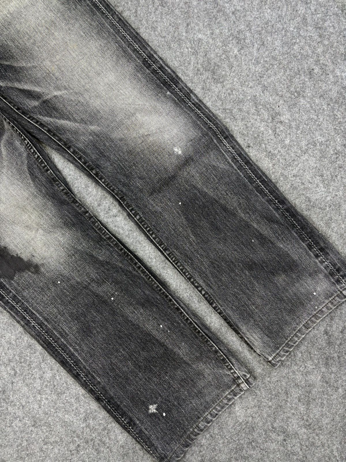 Japanese Brand Vintage Johnbull Paint Selvedge Denim F742 Size US 33 - 9 Thumbnail