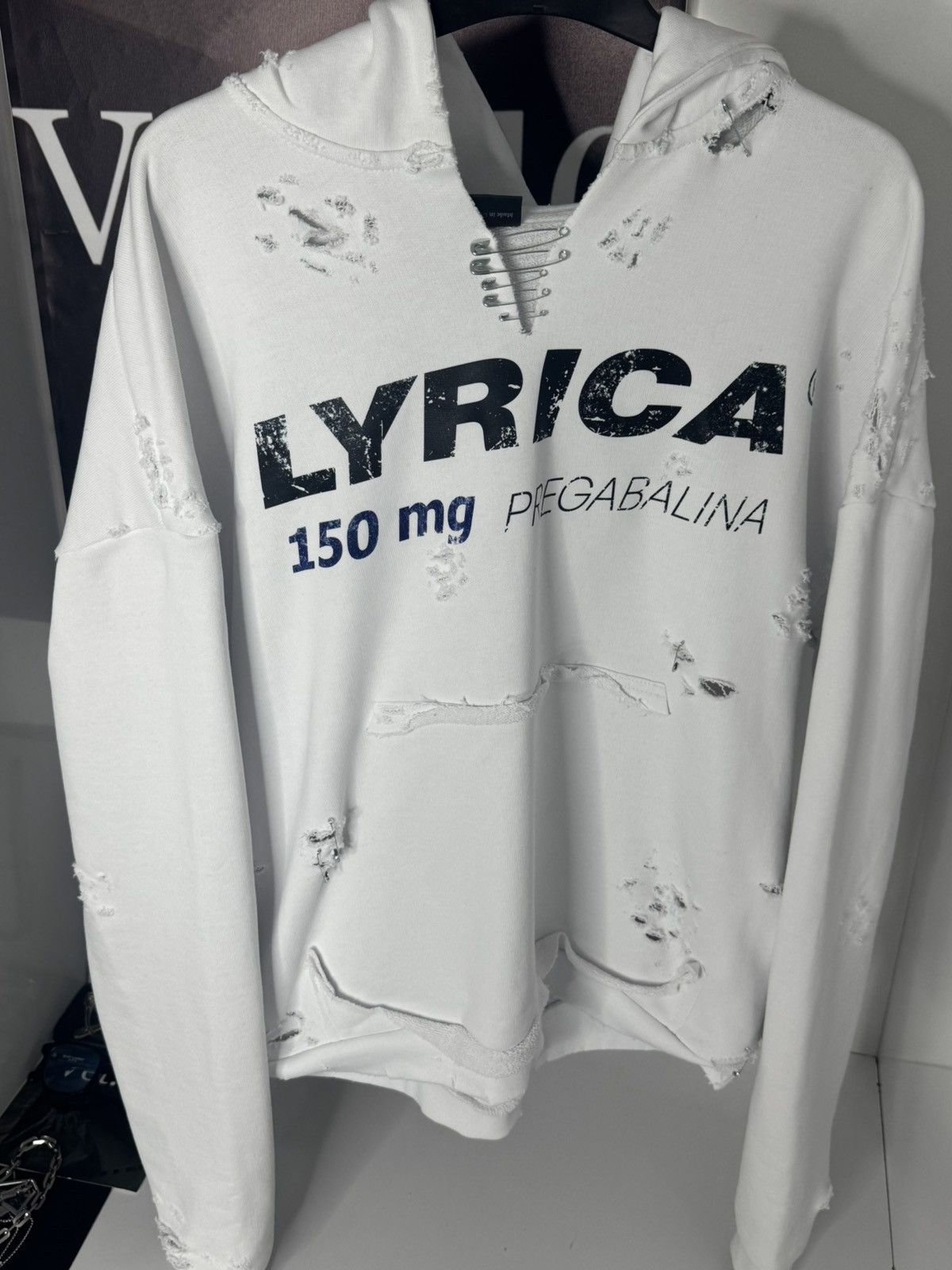 Other ✅Utopia Project 25 Hard Distressed Lyrica 150mg Hoodie 1/1 Size US L / EU 52-54 / 3 - 2 Thumbnail