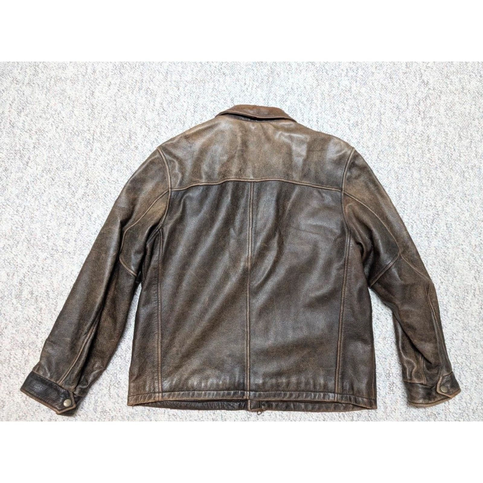Eddie Bauer VINTAGE Eddie Bauer Motorcycle Jacket Men L Brown Leather 44 Patina Broken-in Mad Max 44 Size US L / EU 52-54 / 3 - 2 Thumbnail