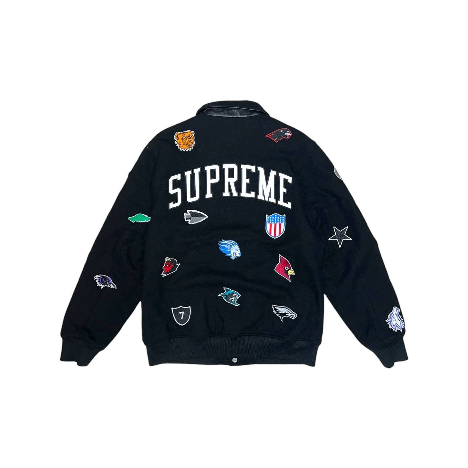 Supreme Supreme FW14 Franchise Patch Wool Varsity Jacket Size US M / EU 48-50 / 2 - 1 Thumbnail