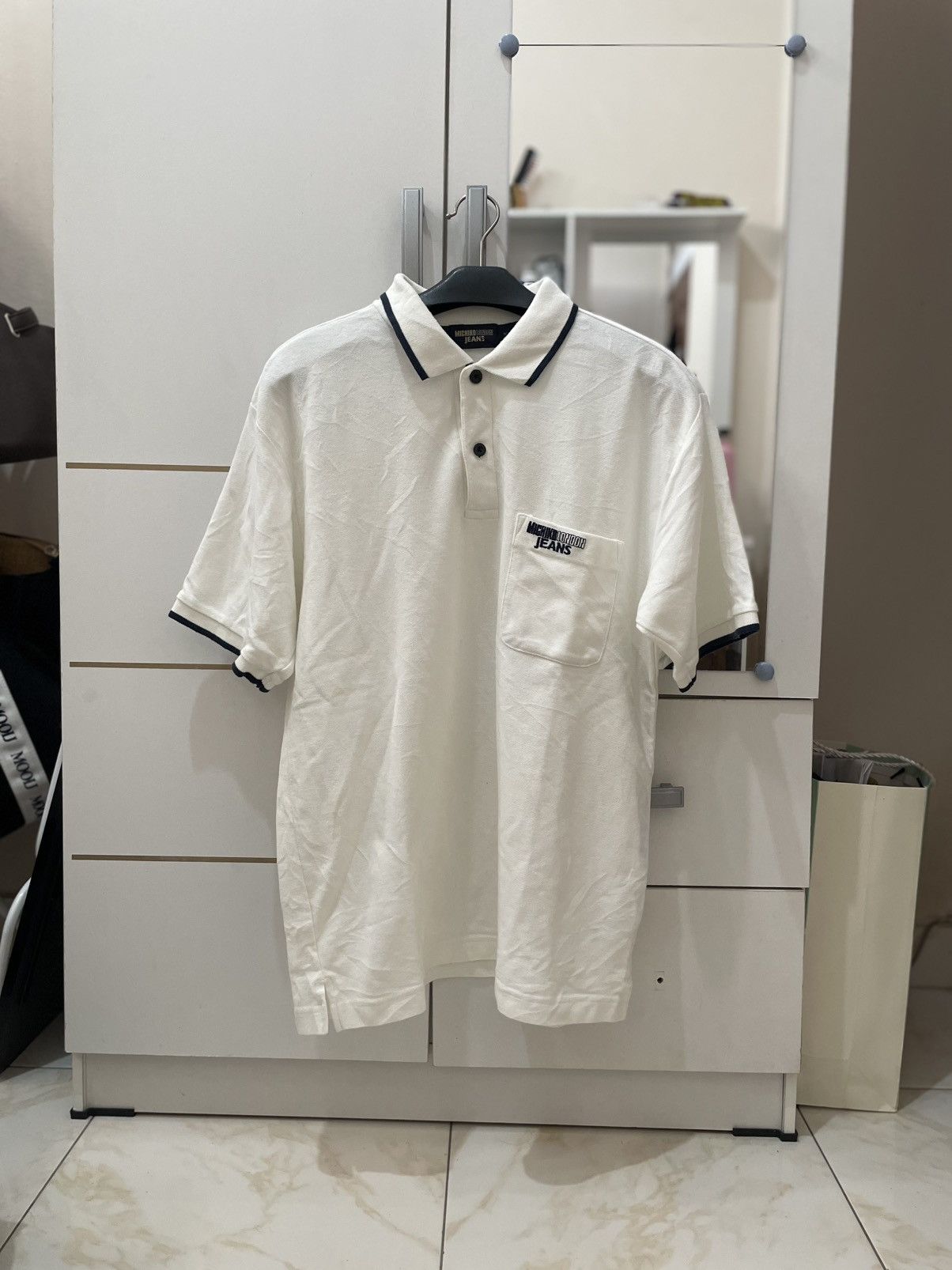 Michiko Koshino London Michigan London Jeans Polo - Made in Japan Vintage Size US M / EU 48-50 / 2 - 1 Thumbnail