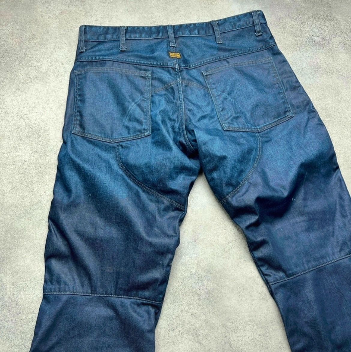 G Star Raw denim biker jeans