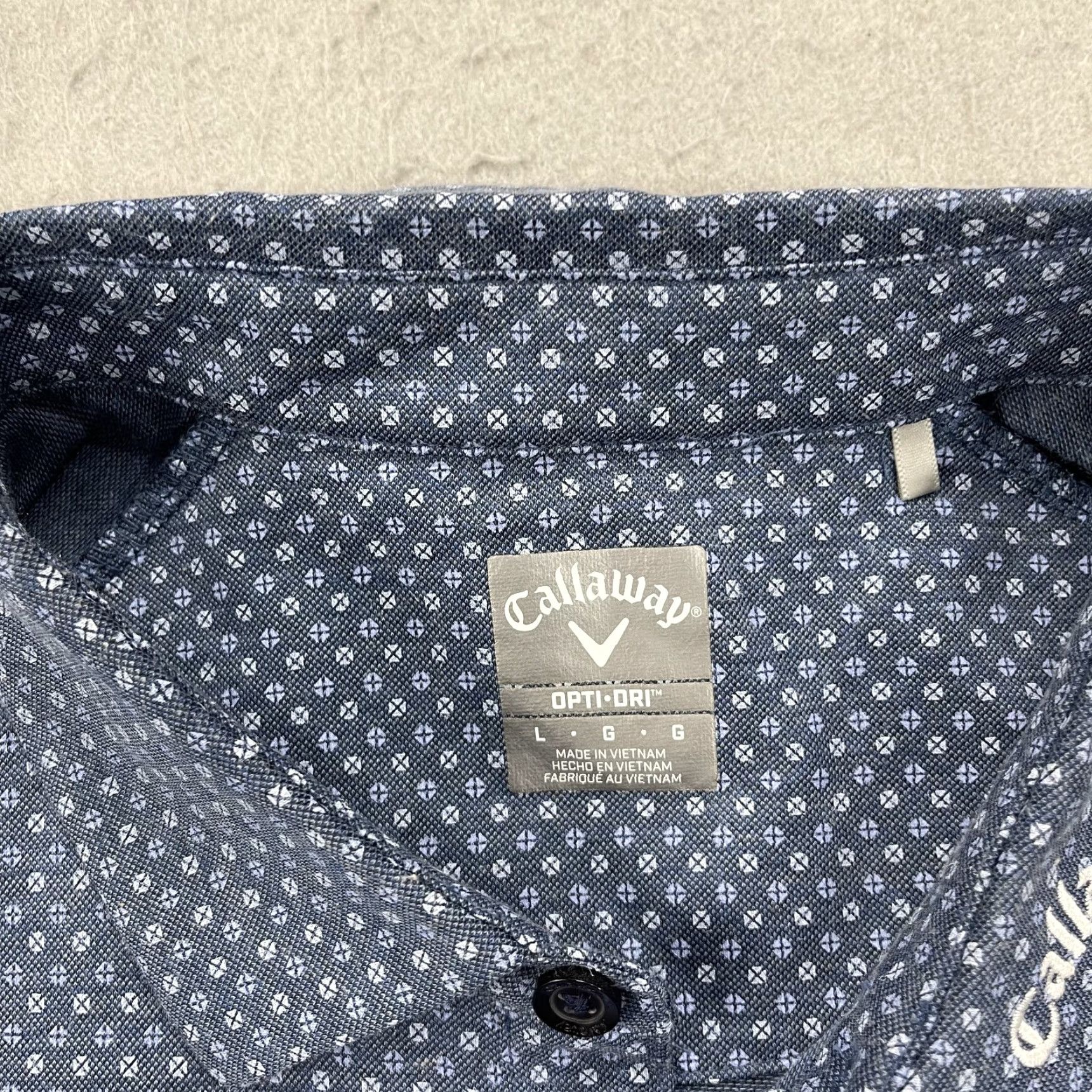 Callaway Callaway Bear Golf Polo Shirt Mens Large Blue Logo Embroidered Opti Dri Casual Activewear Polo Size US L / EU 52-54 / 3 - 3 Thumbnail