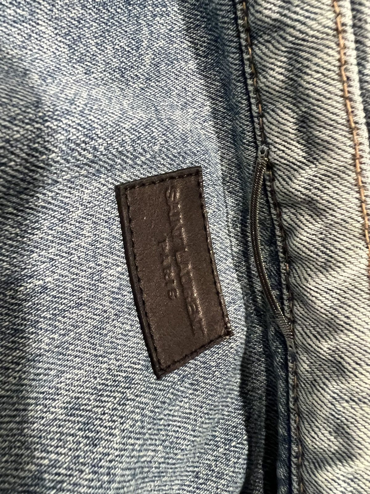 Saint Laurent Paris Saint Laurent men’s blue ripped denim jacket. 54/XL Size US L / EU 52-54 / 3 - 11 Thumbnail