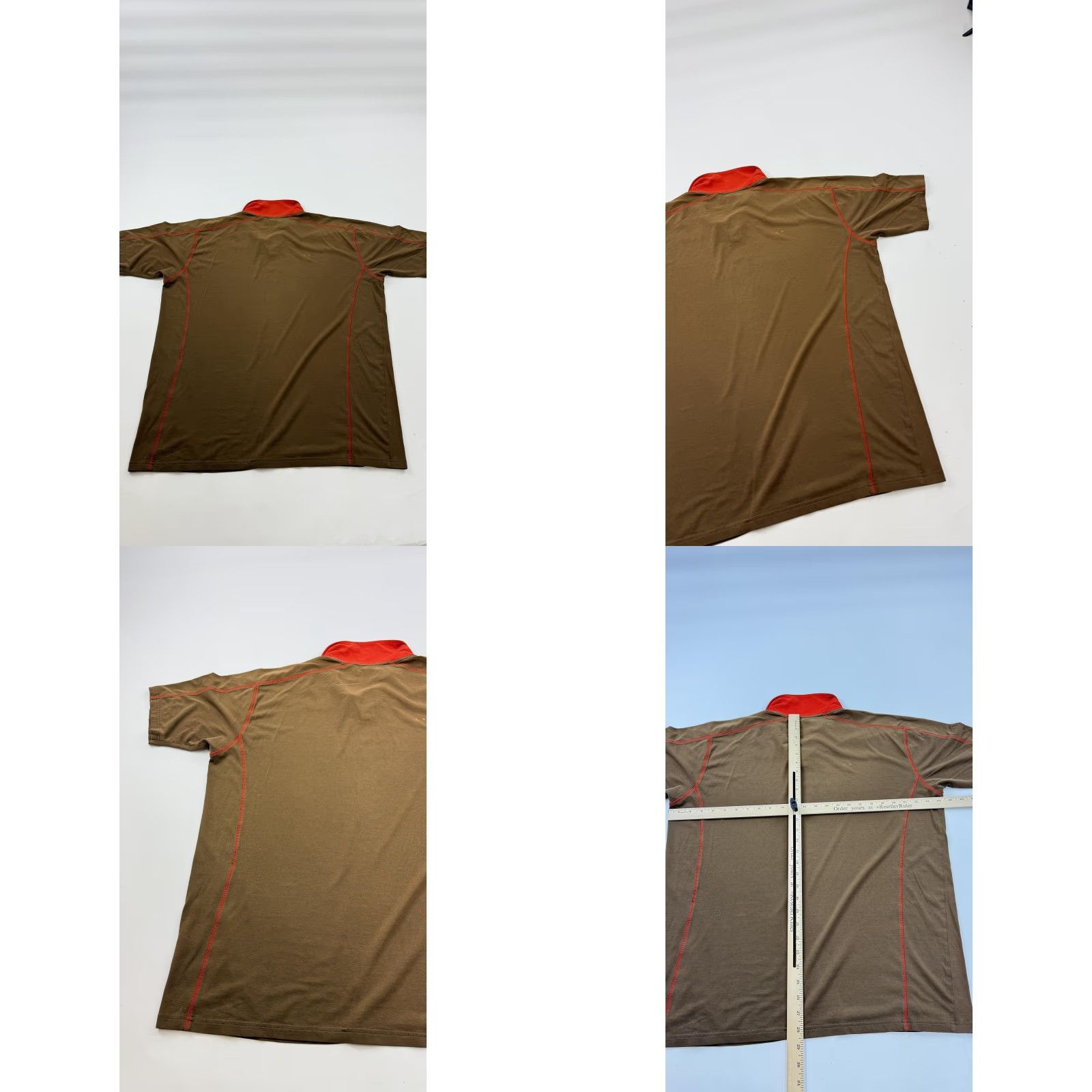 Patagonia Patagonia Polo Shirt Mens XL Brown Red Organic Cotton Recycled Polyester Tech Size US XL / EU 56 / 4 - 8 Thumbnail