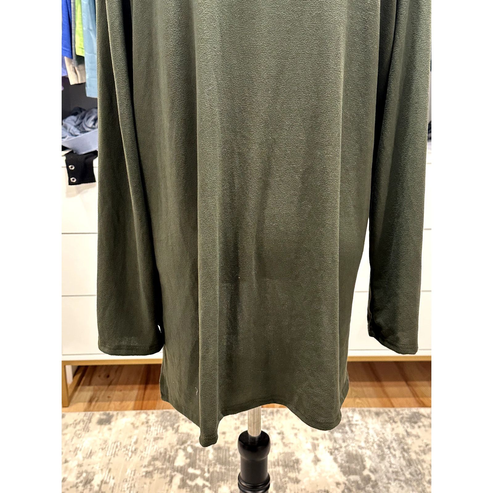 Other Forgotten Grace Green Long Sleeve Cowl Neck Sweater 3X NWOT Size 3XL / US 20-22 - 7 Thumbnail