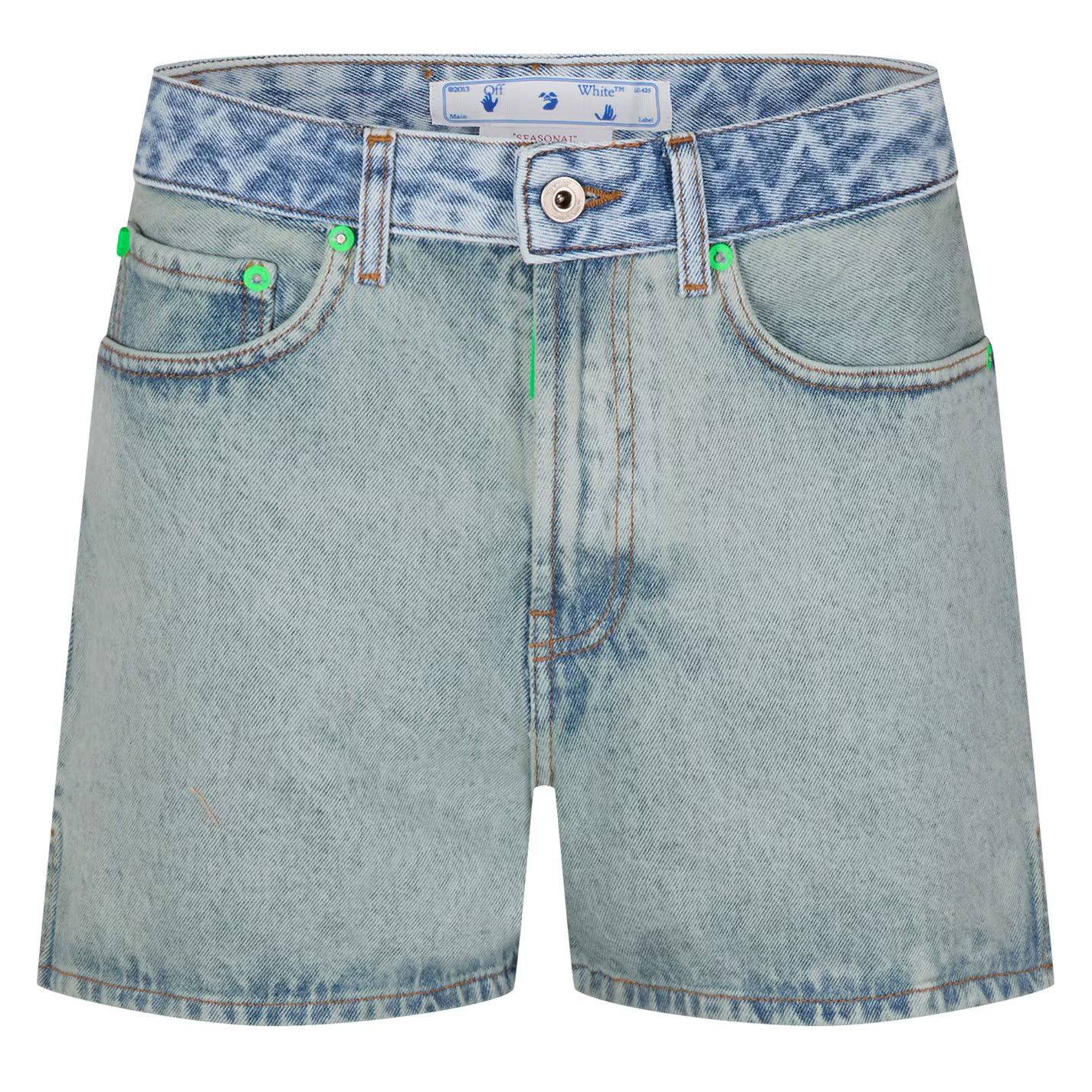 o1g2r1mq0125 Monogram Straight Short in Blue