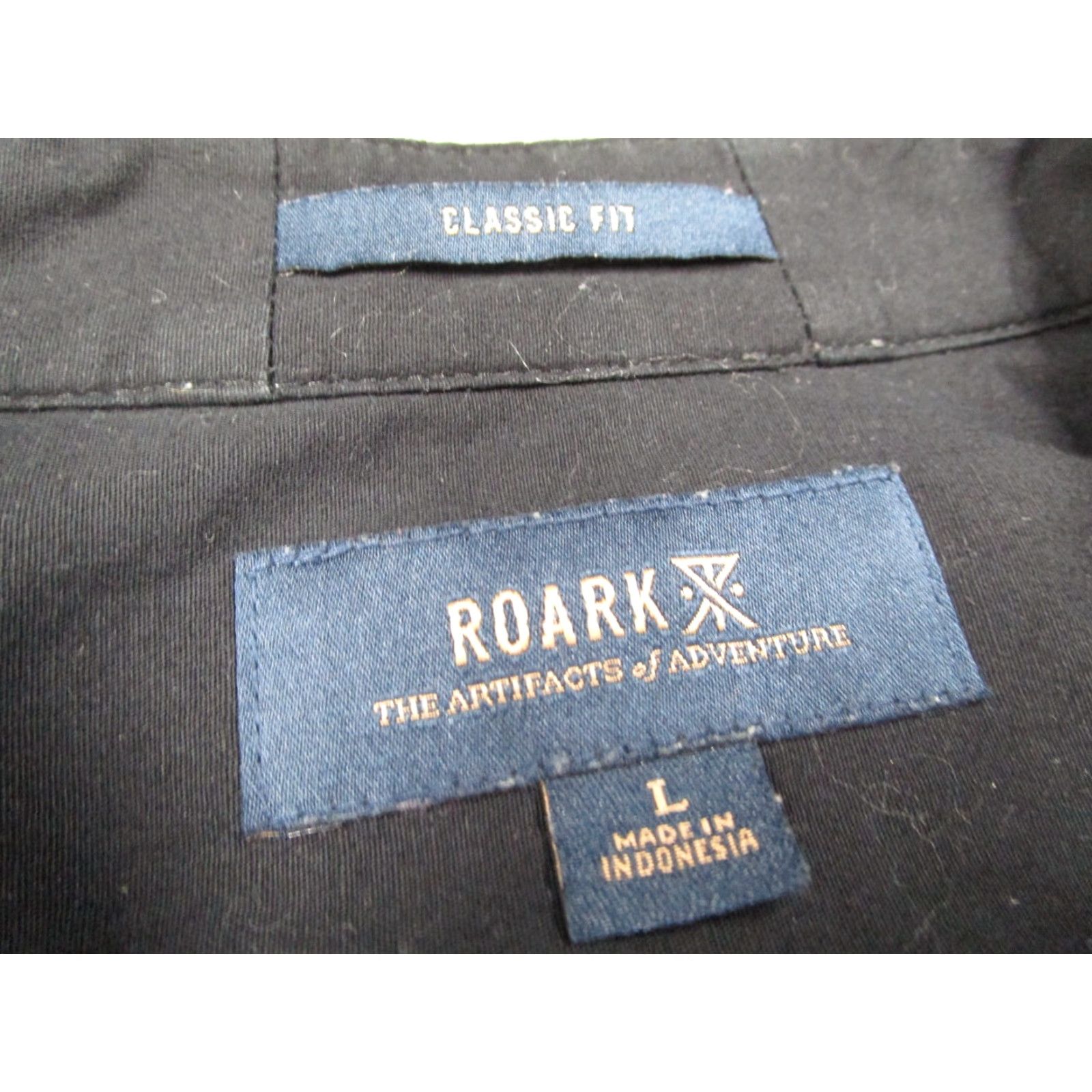 Roark VINTAGE not applicable; but follow: Roark Jacket Mens L Classic Fit Snap Front Shacket Wool Blend Gray Plaid Pockets All Seasons Travel Hiking Outdoor Size US L / EU 52-54 / 3 - 3 Thumbnail