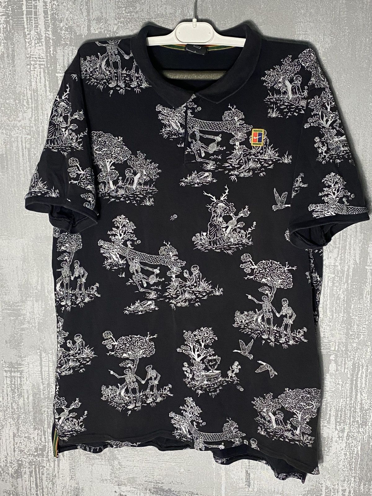 Nike Vintage Nike Court Tennis Shirt Polo Ex Con Skeleton Toile Size US L / EU 52-54 / 3 - 1 Thumbnail