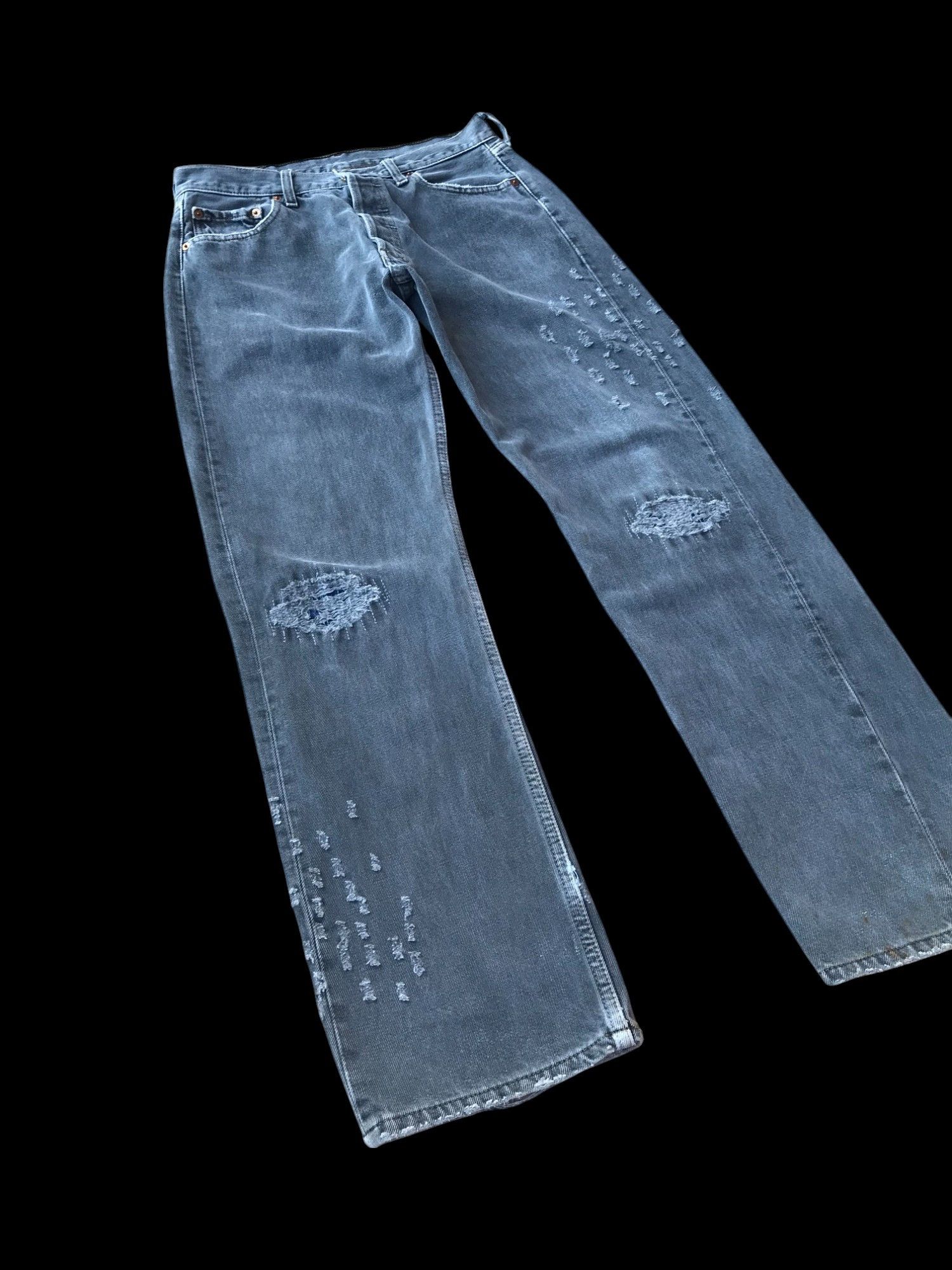 Levi's RARE Vintage Levis 501 BULLETMARK dirty FADED distressed Size US 29 - 4 Thumbnail