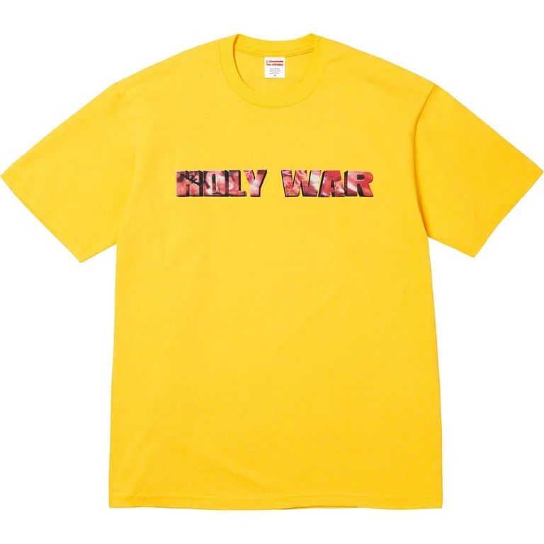 Supreme Supreme Holy War Tee 'Yellow' Size US XL / EU 56 / 4 - 1 Thumbnail