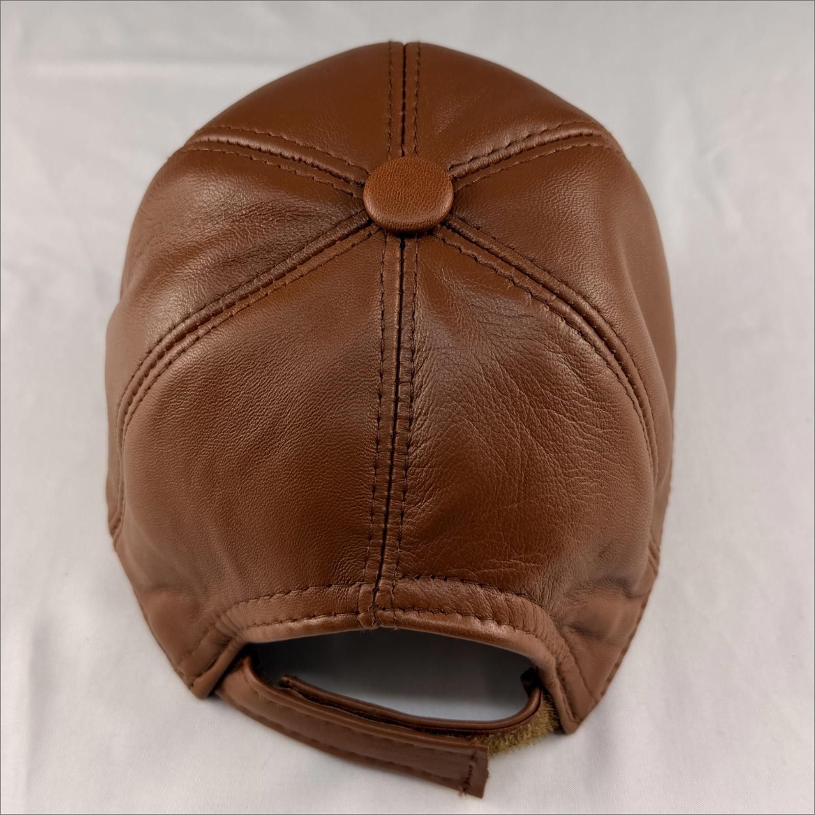 Other NEW Brown Leather Baseball Cap - Premium Hat 087 Size ONE SIZE - 5 Thumbnail
