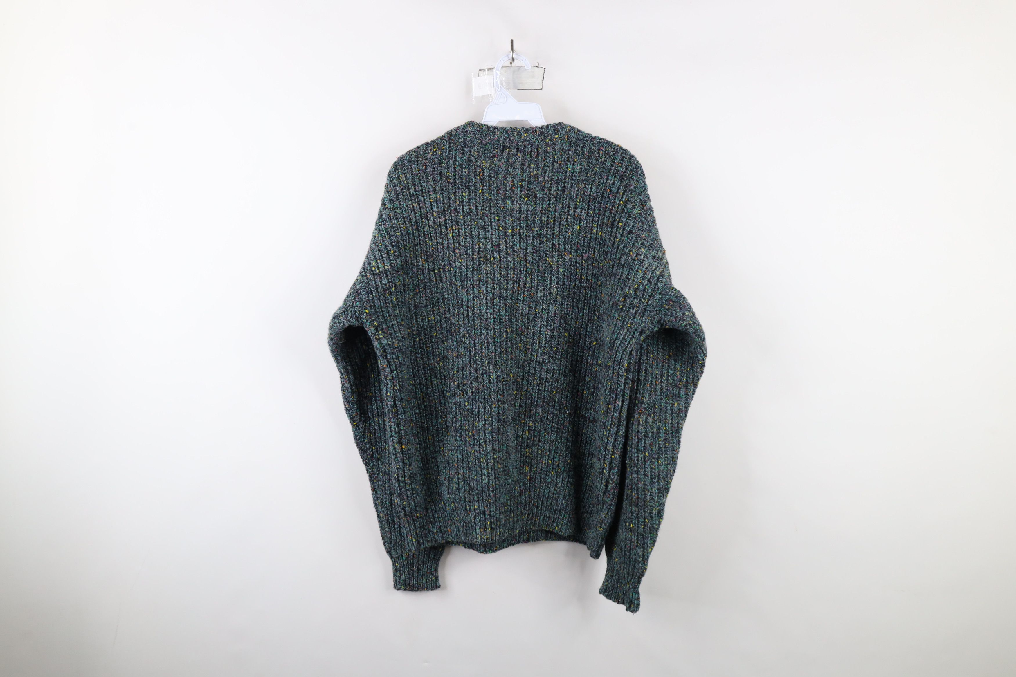 Vintage Vintage 90s Streetwear Rainbow Fleck Ribbed Knit Sweater Size US M / EU 48-50 / 2 - 5 Thumbnail