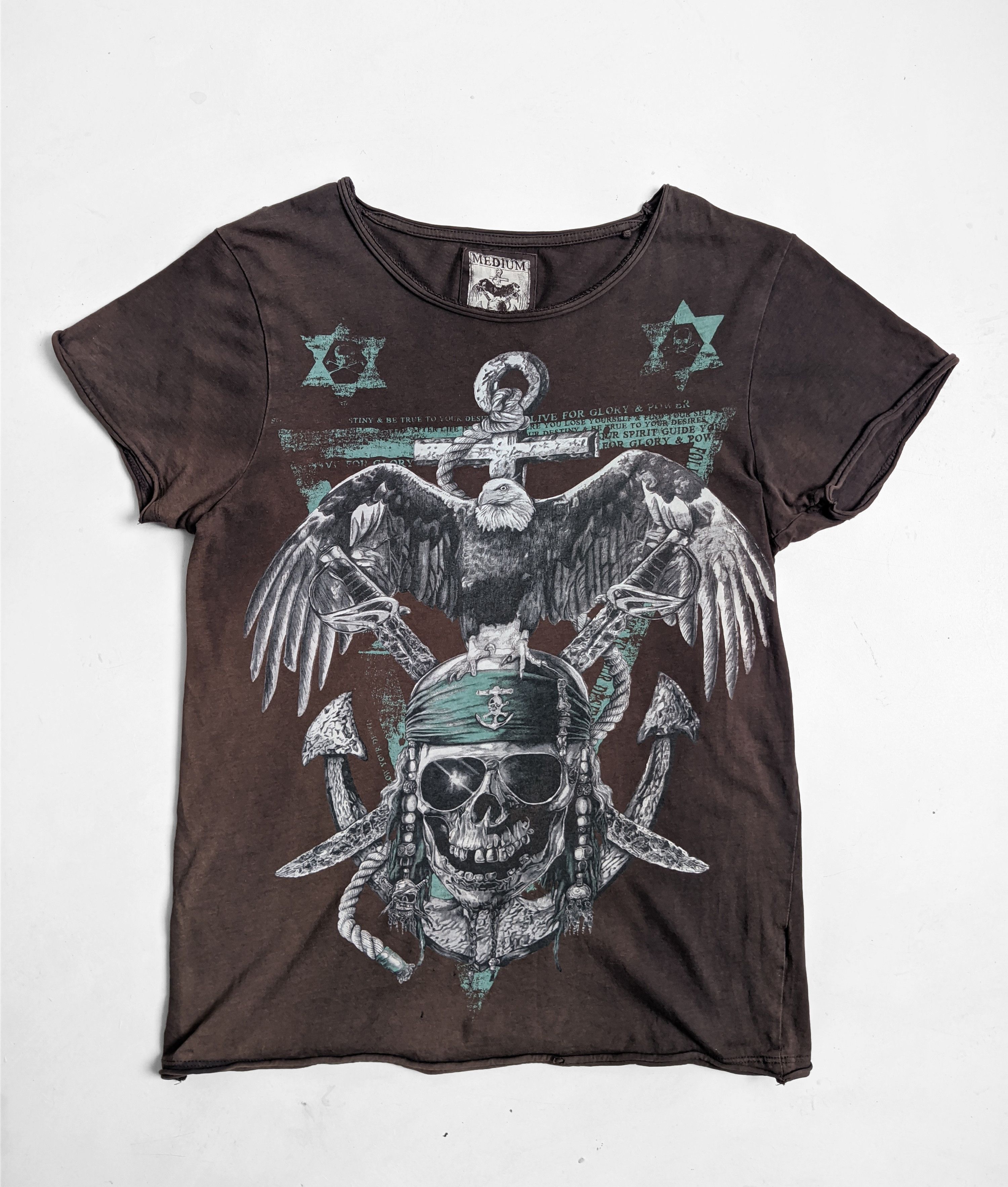 Vintage Vintage tshirt gothic skull printed y2k 90s Size M / US 6-8 / IT 42-44 - 2 Thumbnail