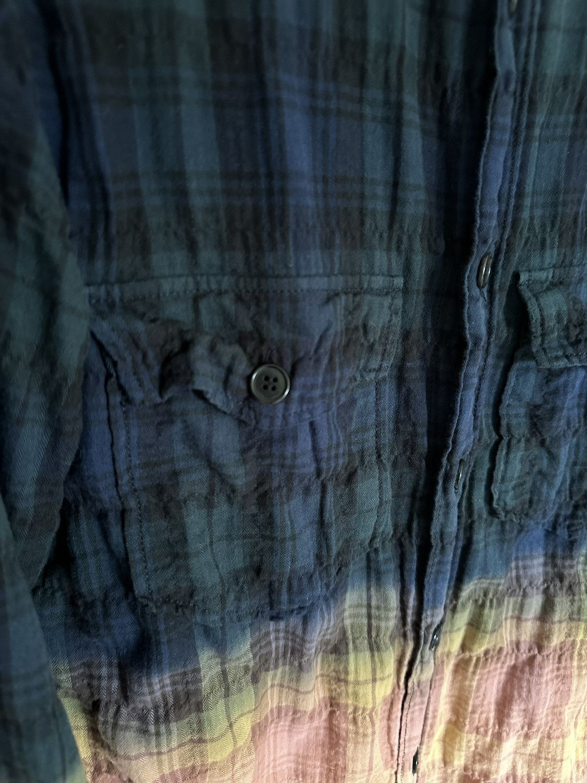 Saint Laurent Paris SS16 Saint Laurent surf sound bleached flannel 2 tone Hedi Size US XS / EU 42 / 0 - 16 Thumbnail
