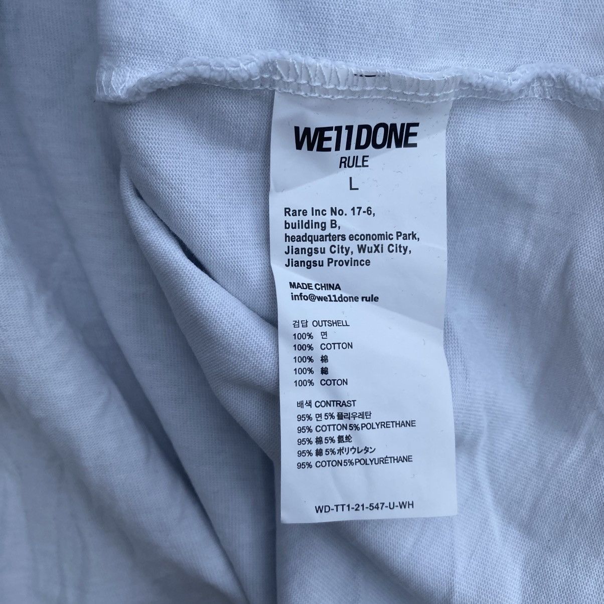 WE11DONE WE11DONE ‘Rule’ Teddy Bear Mirror Printed Longsleeve Shirt Size US L / EU 52-54 / 3 - 7 Thumbnail