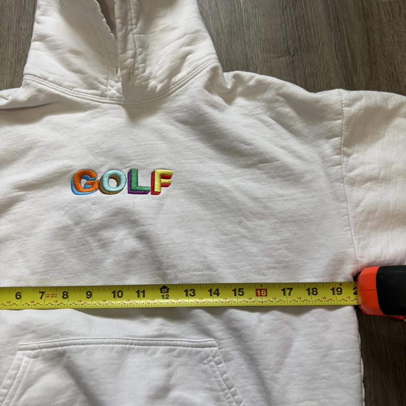 Golf le Fleur Golf Wang Tyler The Creator white hoodie multicolor le fleur Size US S / EU 44-46 / 1 - 7 Thumbnail