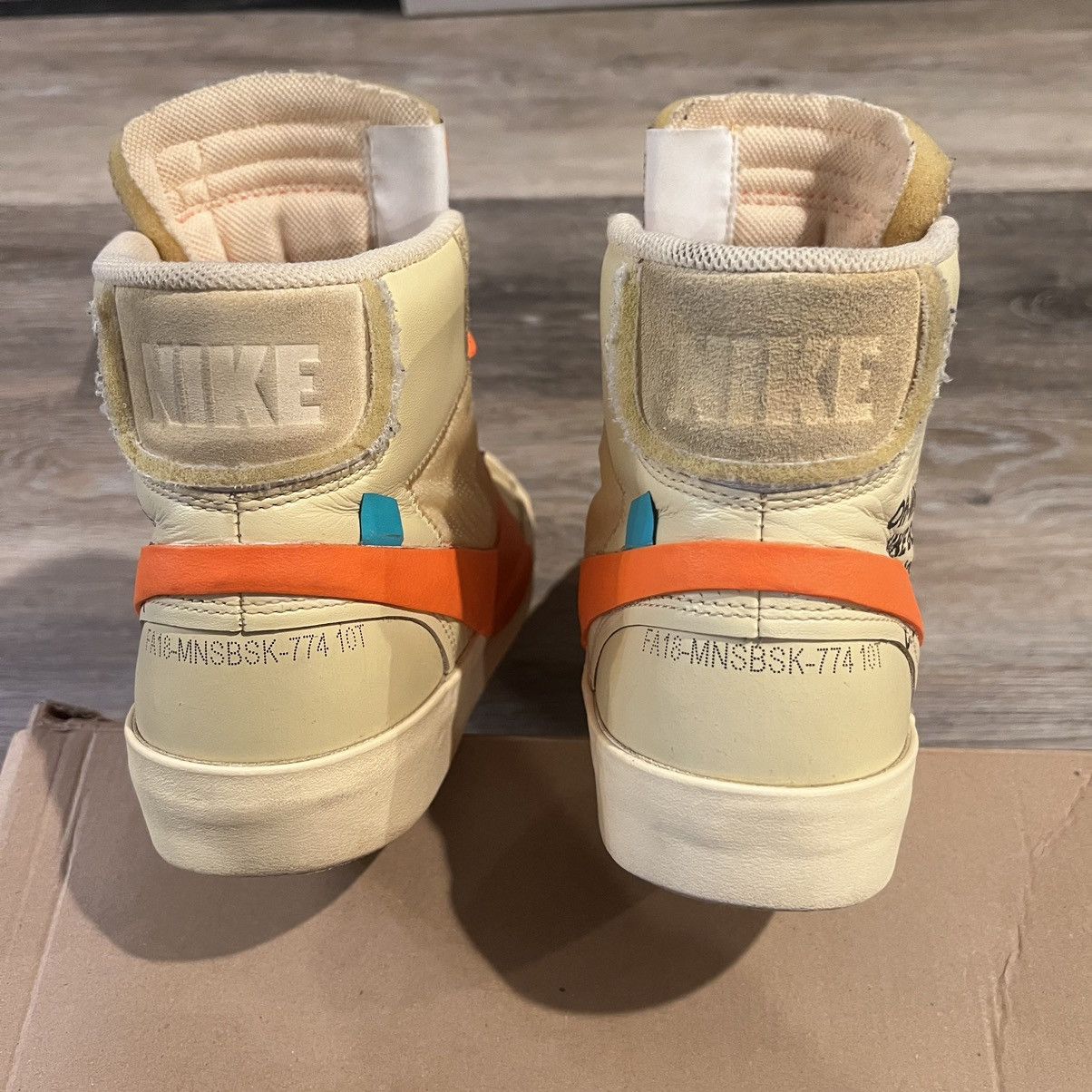 Nike × Off-White Nike Blazer Mid Off-White All Hallow’s Eve Size US 10.5 / EU 43-44 - 17 Thumbnail