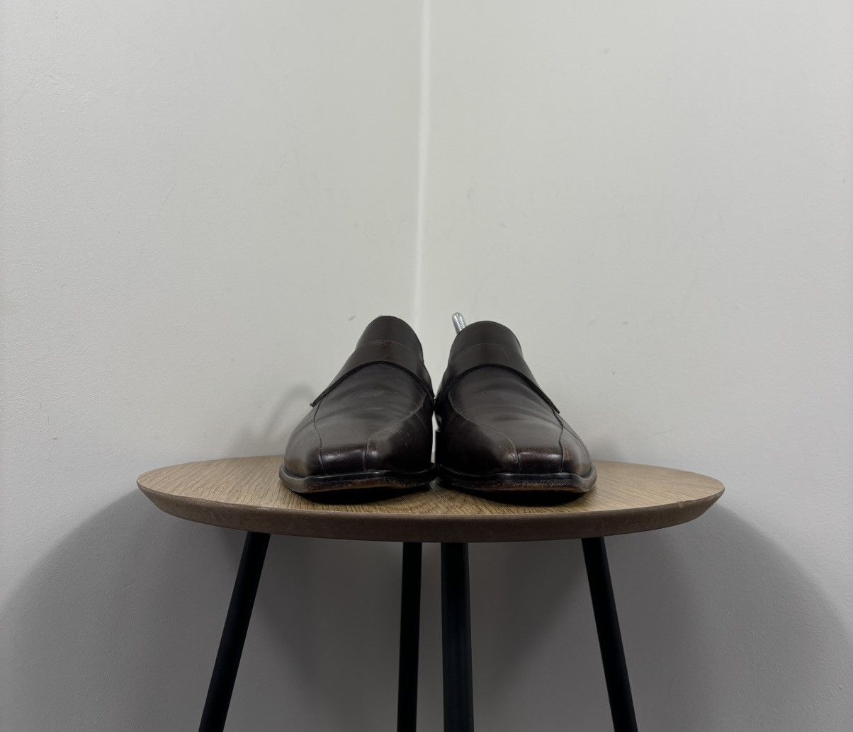 Hugo Boss Hugo Boss Men’s Brown Leather Venetian Loafers Dress Shoes Size US 8.5 / EU 41-42 - 6 Thumbnail