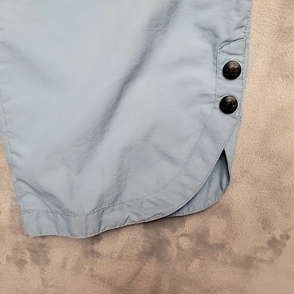 Vintage REI pants Womens 12 Blue Nylon Crop Capri Hike Outdoor UPF 50 Lightweight Travel Size 34" / US 12 / IT 48 - 3 Thumbnail