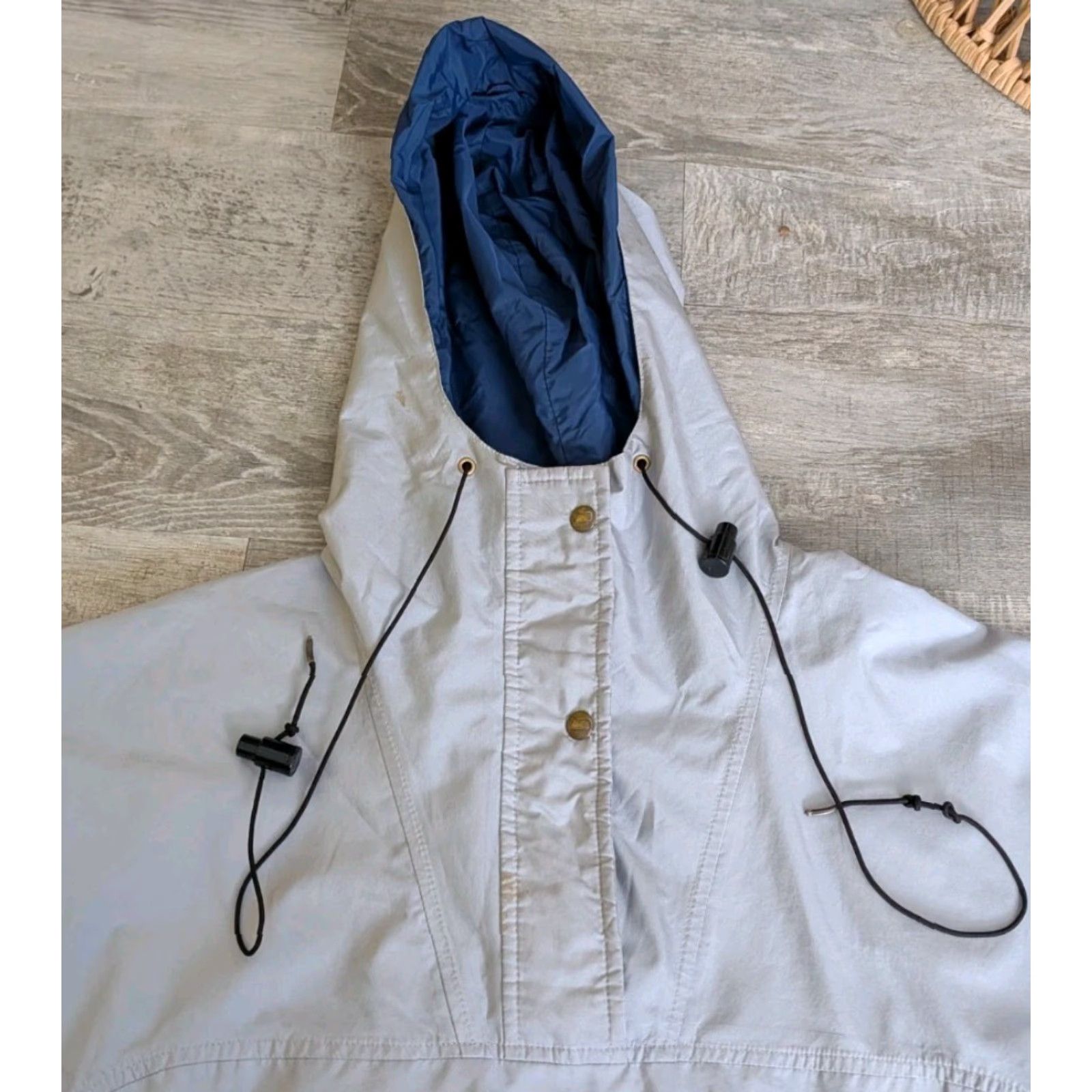 Vintage VINTAGE Woolrich Jacket Womens Gray Large 1/2 Zip Hooded Anorak Gore Tex Windbreaker Water Resistant Lightweight 90s Outdoor Size L / US 10 / IT 46 - 3 Thumbnail
