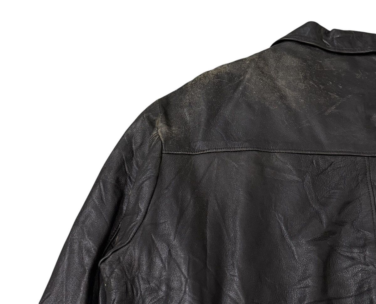 Schott Vintage Schott A2 Military Flyer Leather Jacket Size US M / EU 48-50 / 2 - 14 Thumbnail