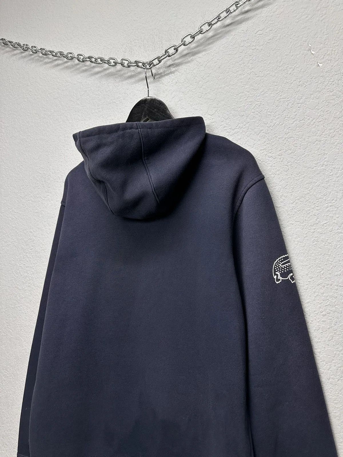 Vintage Vintage Blue Hoodie Lacoste Sport Casual Streewear Style Size US L / EU 52-54 / 3 - 12 Thumbnail