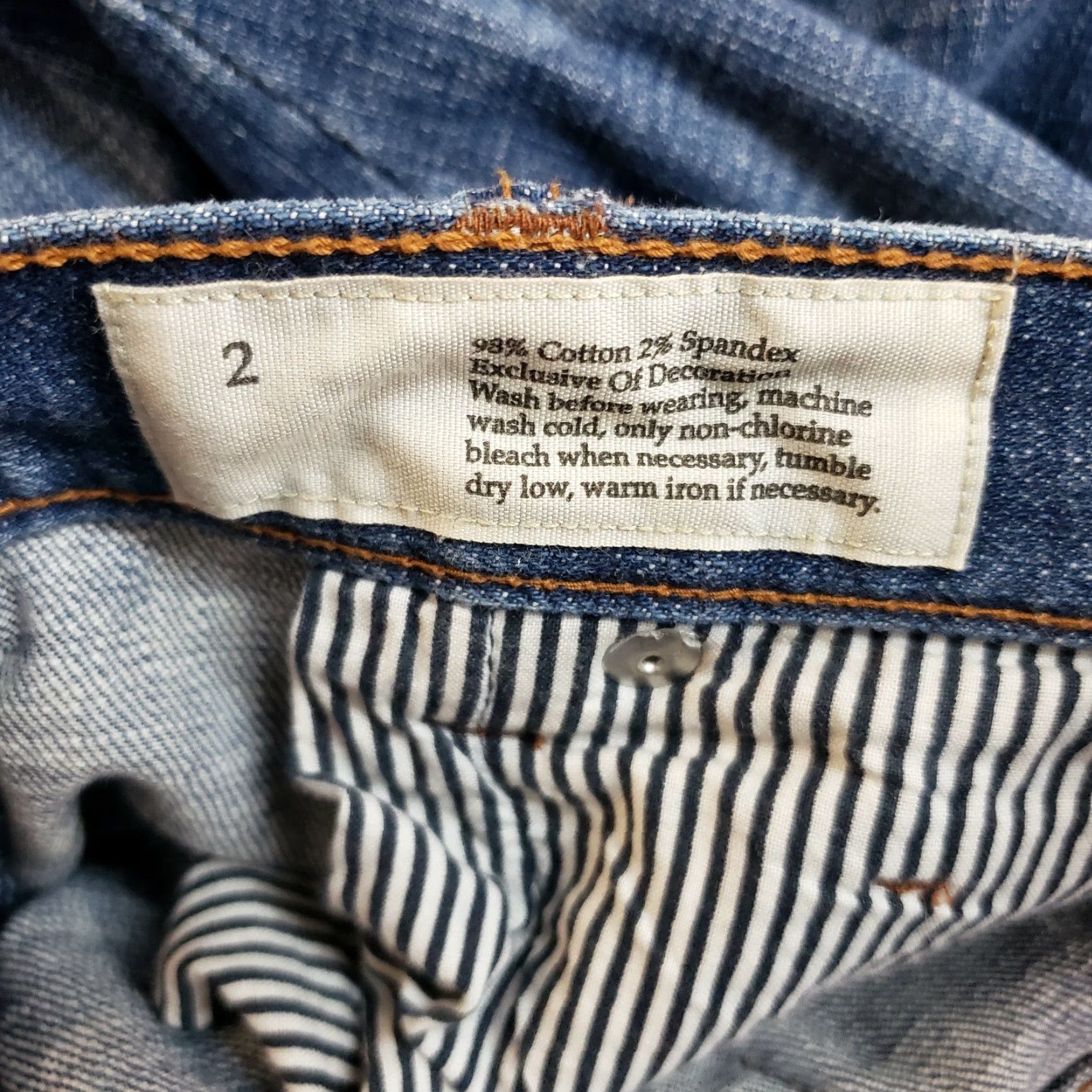Loft VINTAGE Ann Taylor LOFT Womens Modern Boot Jeans Sz 2 Blue Medium Wash Low Rise Bootcut Denim 33.5 Inseam Womens Size 26" / US 2 / IT 38 - 6 Thumbnail