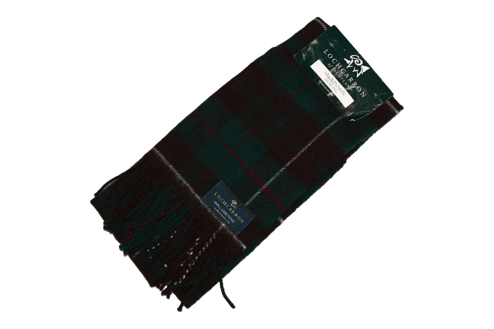 Johnstons Of Elgin VTG🔥Lochcarron MacKinnon Hunting Plaid Lambswool Scarf Size ONE SIZE - 2 Thumbnail