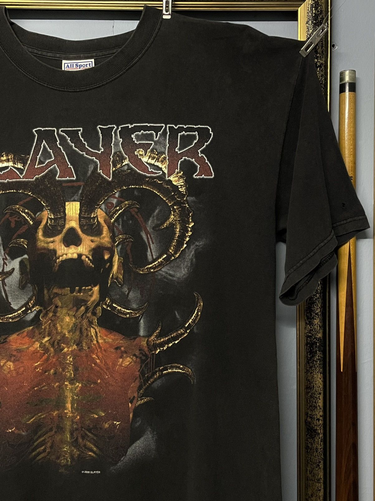 Band Tees Vintag 2000 Original Slayer Sunfaded Diabolus In Musica Tee Size US L / EU 52-54 / 3 - 5 Thumbnail