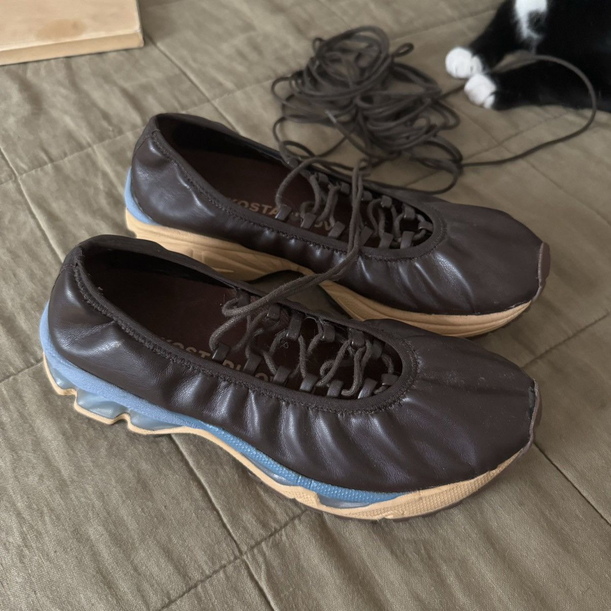 Kiko Kostadinov Kiko Kostadinov Womens Ballet Hybrid Lace Up 'Russet Brown’l Size US 7 / IT 37 - 3 Thumbnail