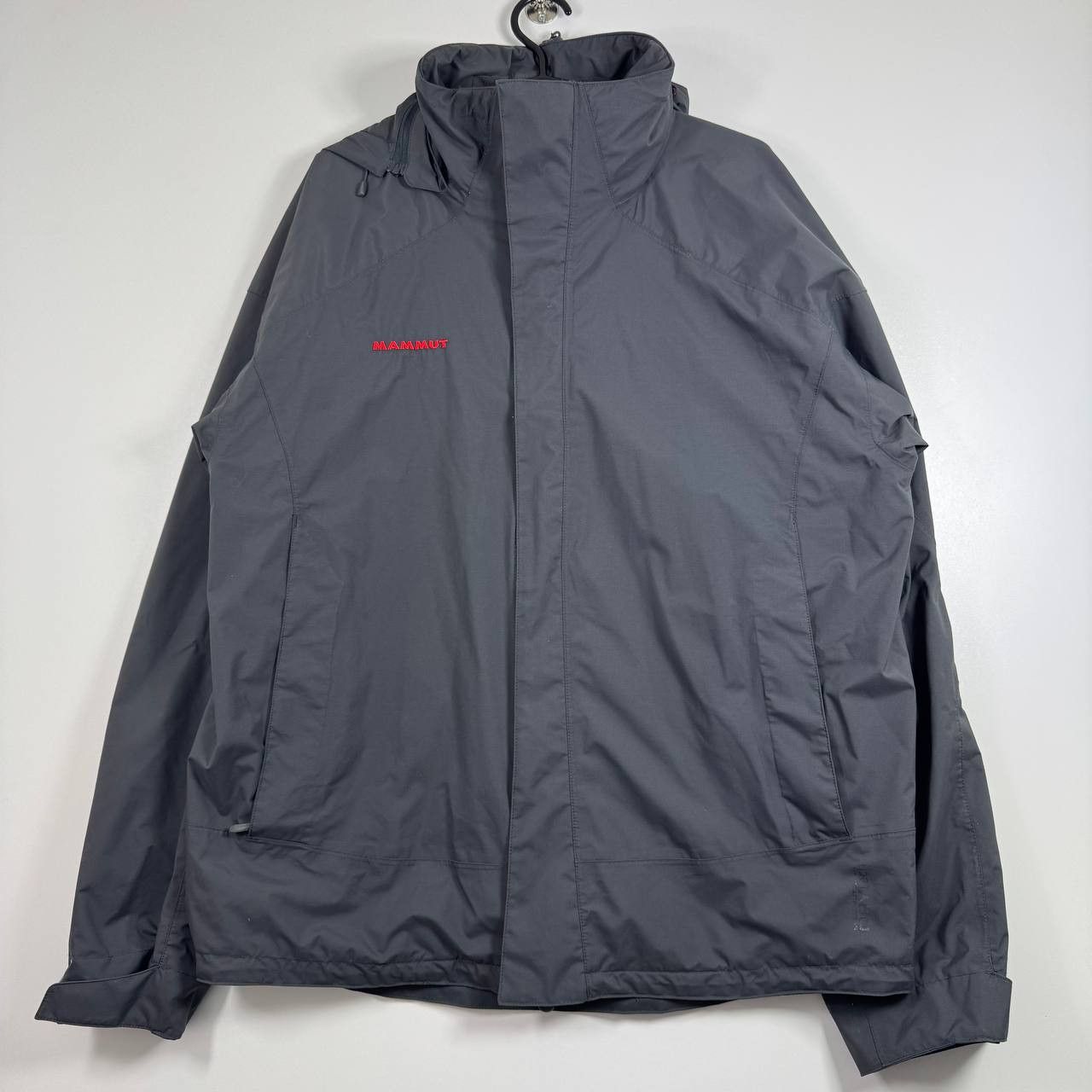 Mammut Mammut DryTech Waterproof Hooded Jacket Grey Mens Size M Size US M / EU 48-50 / 2 - 1 Thumbnail