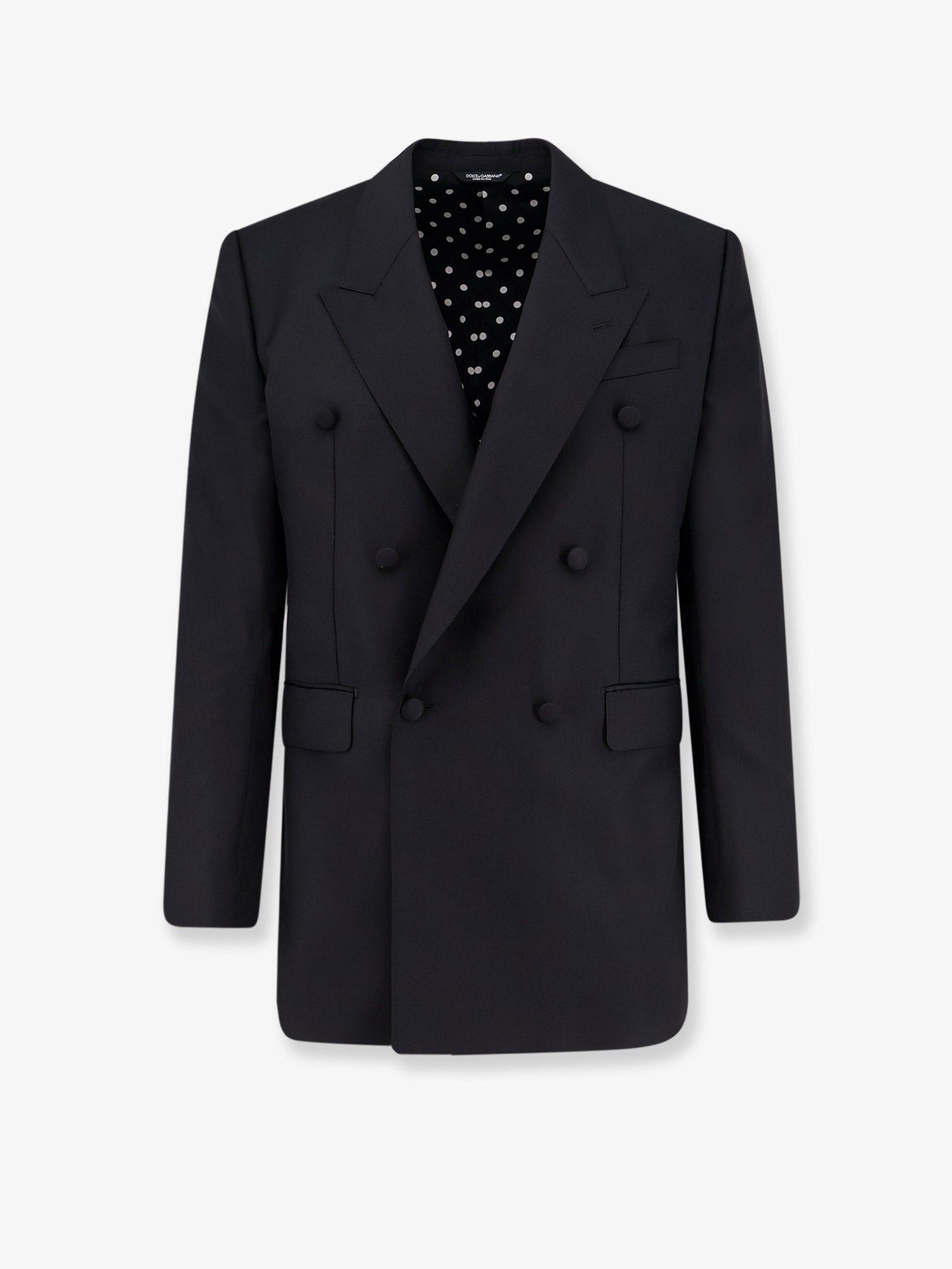 Dolce & Gabbana Double-Breasted Virgin Wool Blazer Size US XL / EU 56 / 4 - 1 Thumbnail