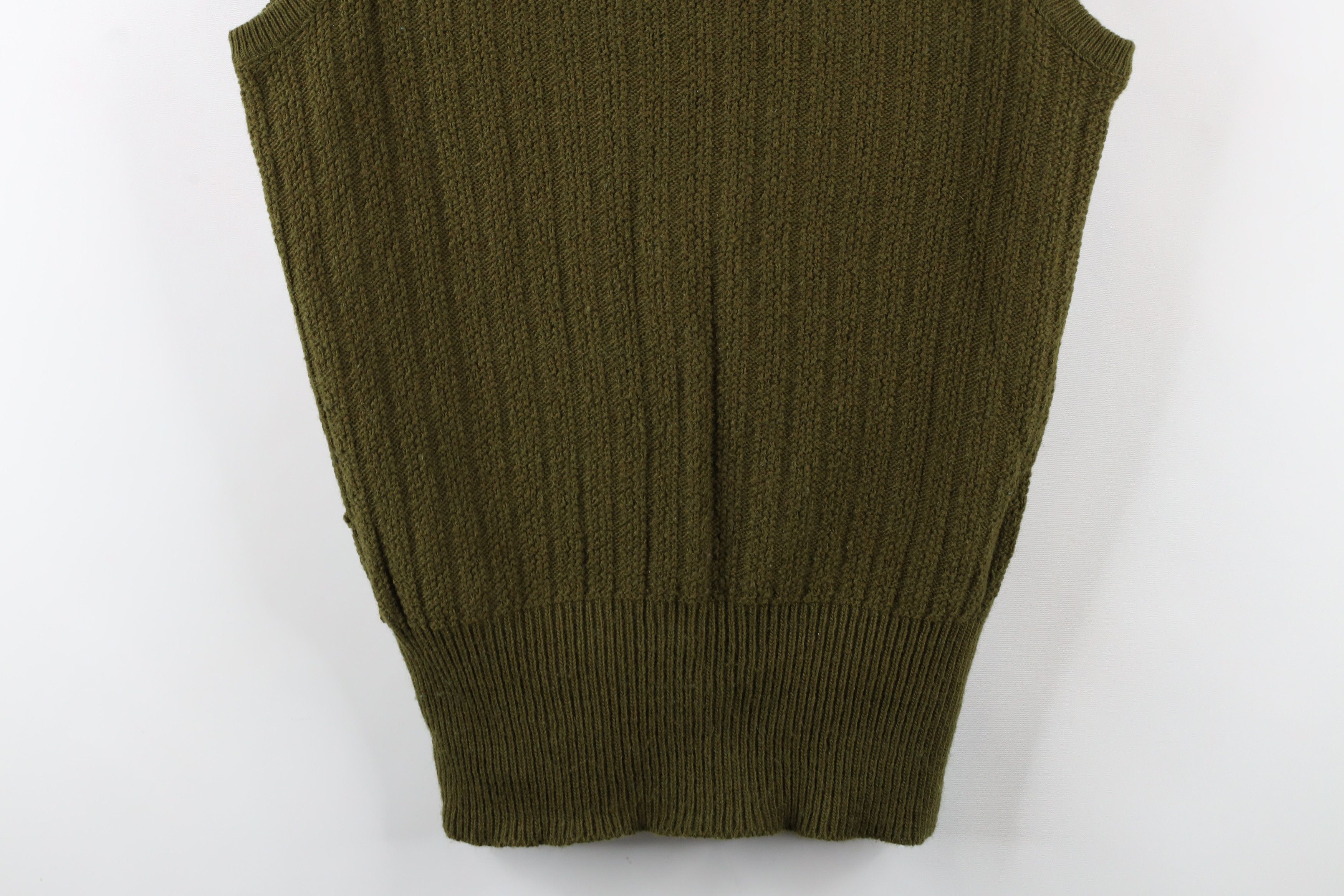 Vintage Vintage 60s 70s Streetwear Textured Ribbed Knit Sweater Vest Size L / US 10 / IT 46 - 3 Thumbnail
