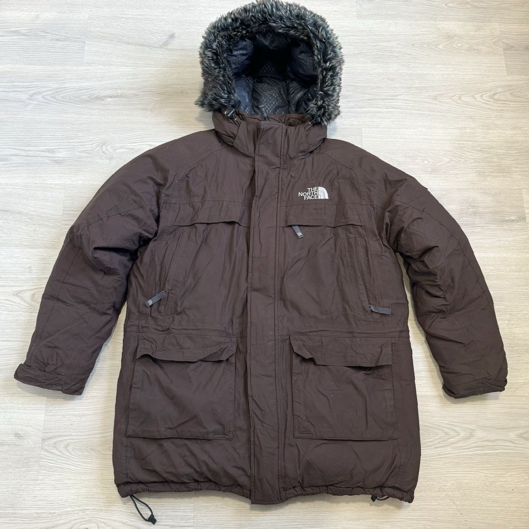 The North Face VINTAGE The North Face McMurdo Expedition Parka Jacket XL Brown RARE Weatherproof Windproof Insulated Hooded Zipper Pockets Logo 80s 90s Mens Size US XL / EU 56 / 4 - 2 Thumbnail