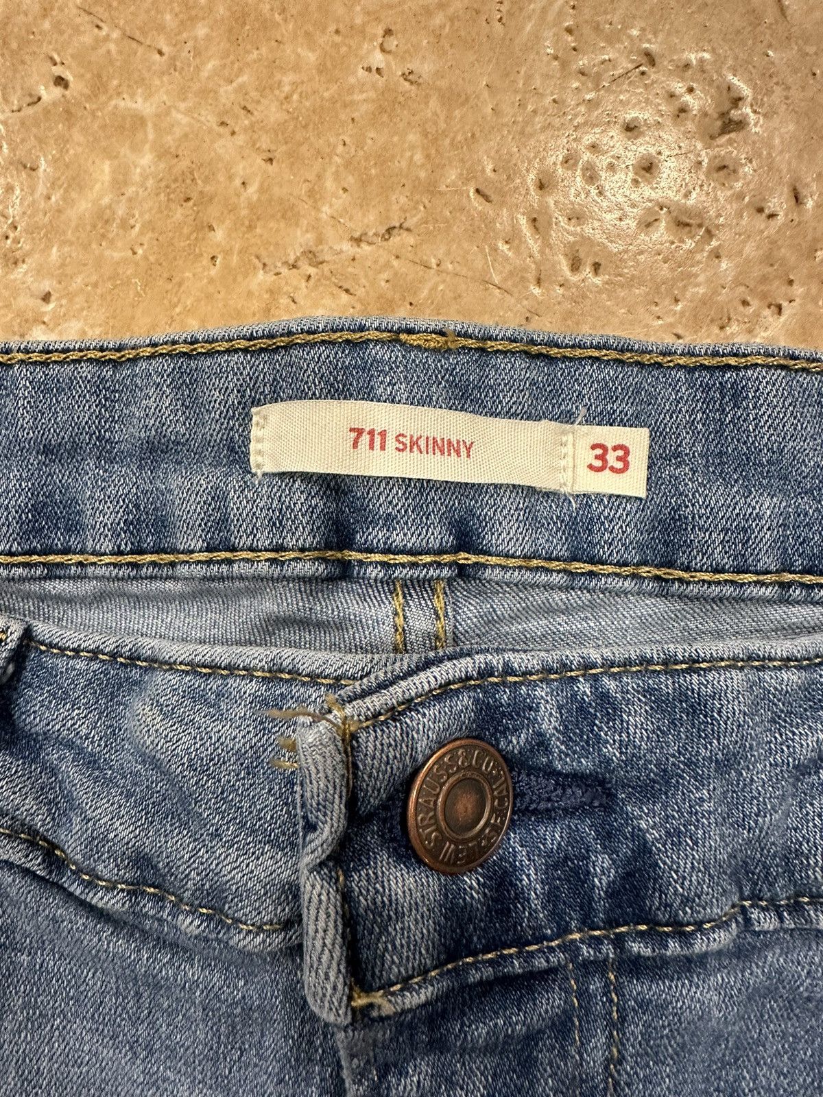 Levi's Levi’s Blue Skinny 711 Blue Denim Jeans Size US 33 - 4 Thumbnail