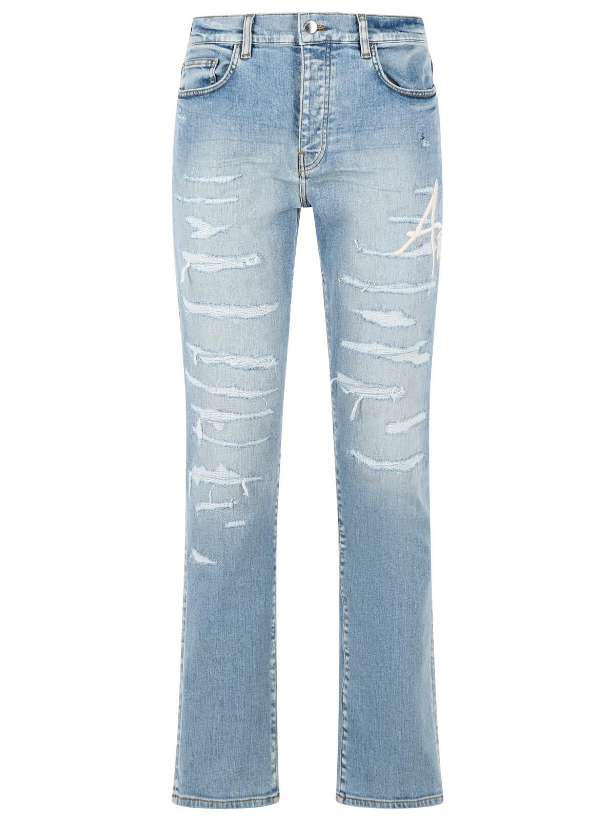 Amiri AMIRI 'Slim' Light Blue Cotton Jeans Size US 32 / EU 48 - 1 Thumbnail