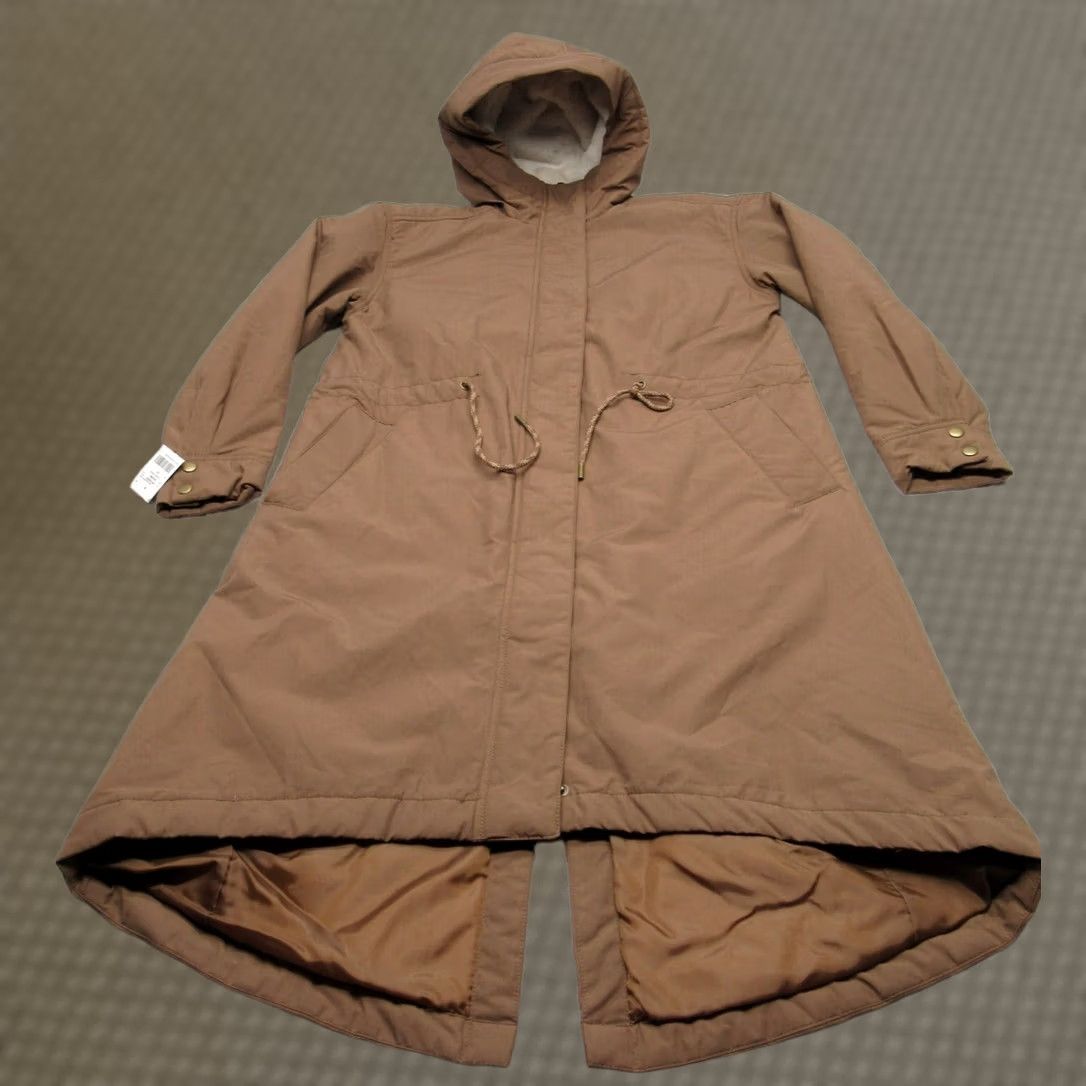 Old Navy VINTAGE Old Navy Coat Women XS Brown Water Resistant Faux Fur Lined Hood 43" Jacket NEW Size XS / US 0-2 / IT 36-38 - 1 Thumbnail