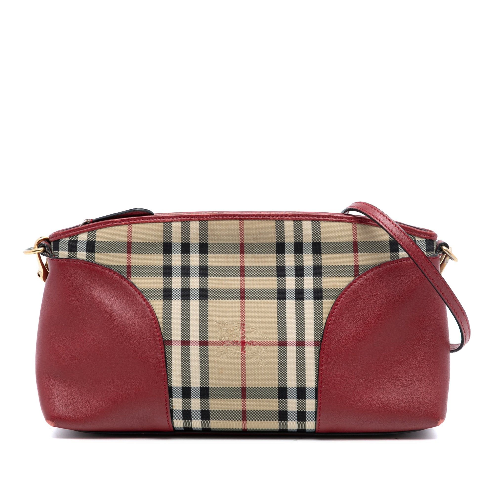 Burberry Haymarket Check Coated Canvas Chichester Crossbody Size ONE SIZE - 1 Thumbnail