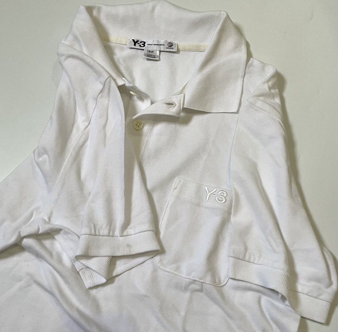 Yohji Yamamoto TAX FREE 🇺🇸 Yohji yamamoto y-3 logo polo shirt Size US S / EU 44-46 / 1 - 2 Thumbnail