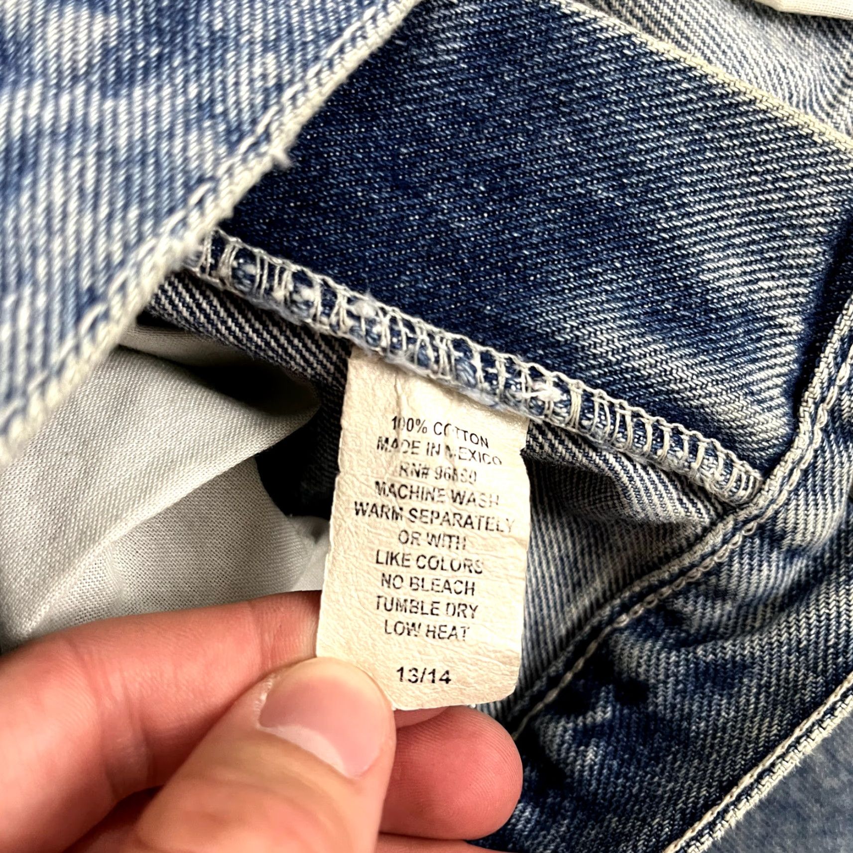 Denime NOTHING Jeans Womens Blue Wide Flared Denim USA Flag Patriotic Y2K 14 Regular Jeans Women's Size 14 Blue USA Patch? Size 36" / US 14 / IT 50 - 5 Thumbnail
