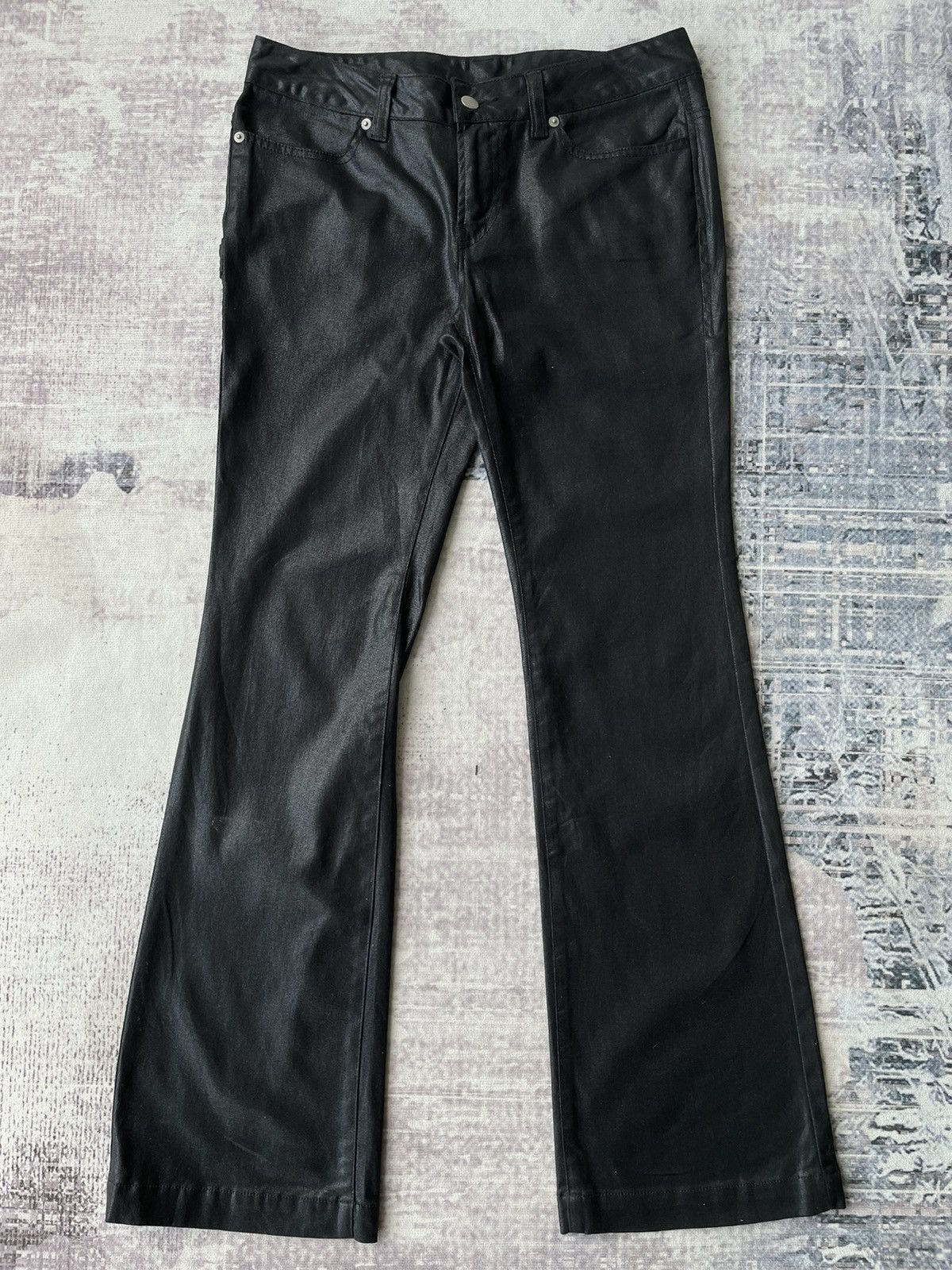 Verseau Wax Black Super Flared Buckle Denim / GOA Style
