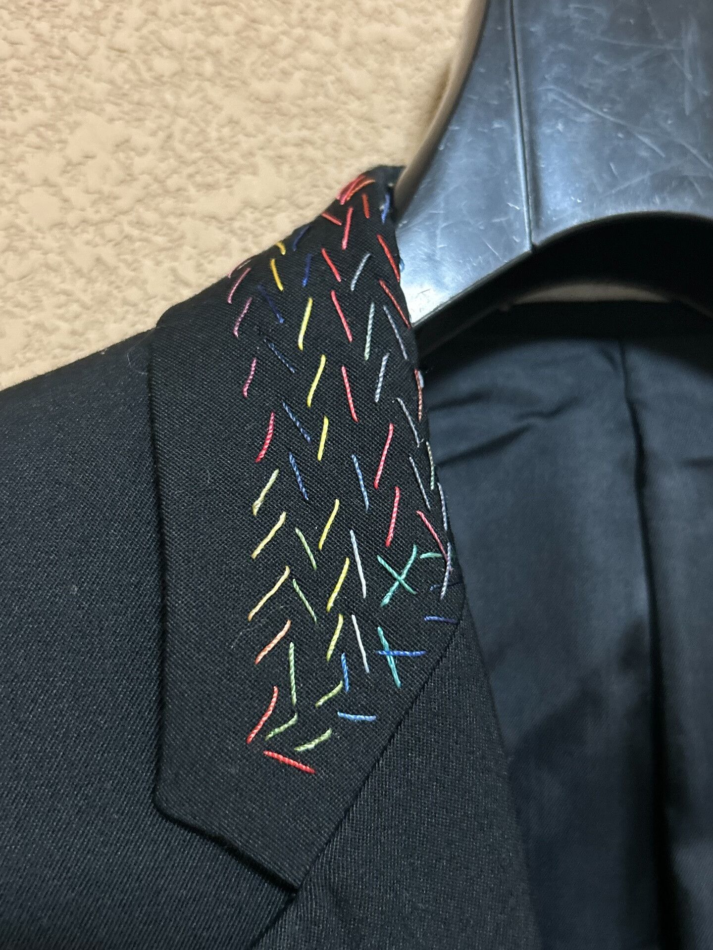 Dior Dior Colorful Line Stitch Wool Suit Jacket Size US M / EU 48-50 / 2 - 4 Thumbnail