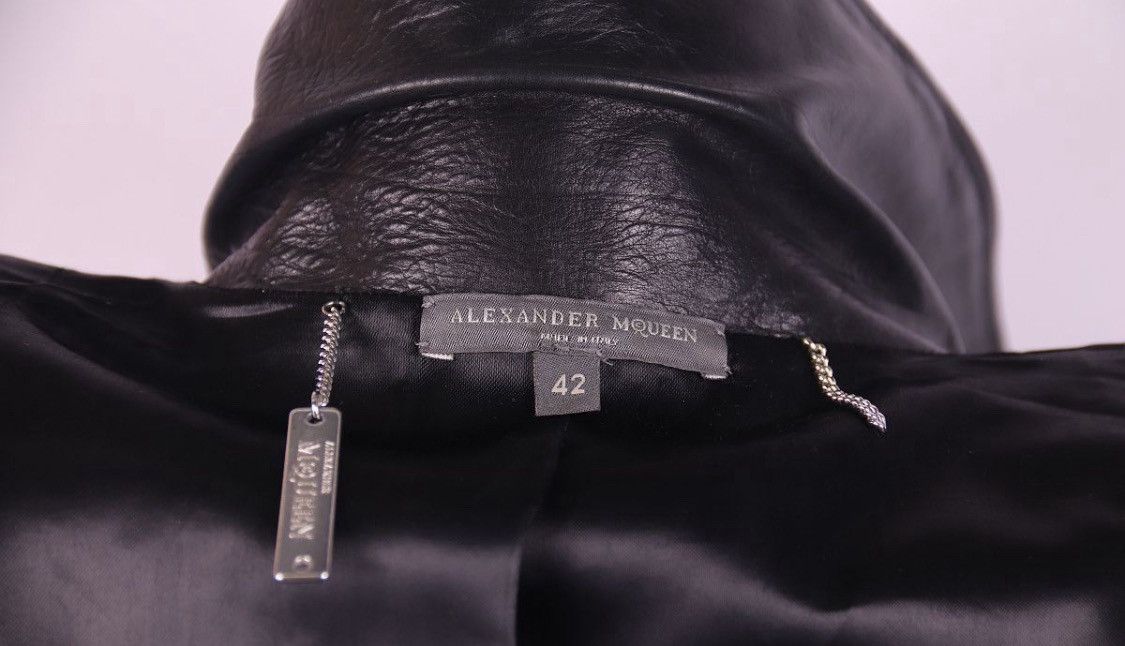 Alexander McQueen Alexander McQueen Leather Biker Jacket Size M / US 6-8 / IT 42-44 - 4 Thumbnail