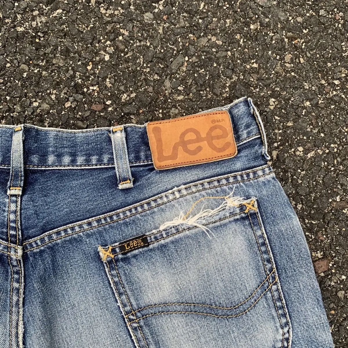 Lee Vintage Lee Riders Jeans BlueWash Distressed Denim Pants W32 Size US 32 / EU 48 - 12 Thumbnail